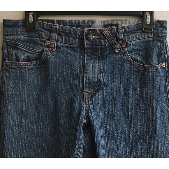 Volcom Jeans Womens 29 Blue Denim Solver Modern Straight Stretch Pocket … - Picture 4 of 16